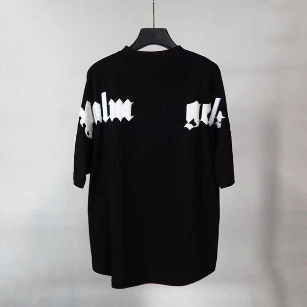 T-shirts masculins pour hommes plus t-shirts t-shirts décontractés de style polaire usure de la plage street hip hop vêtements pur coton palmier t-shirt2kyu