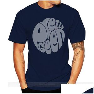 Heren t-shirts Mens Pretty Green Gillespie T-shirt in marine-Paisley grafische tee katoen t-shirt mannen zomer mode t-shirt euro maat 23 dhm8q