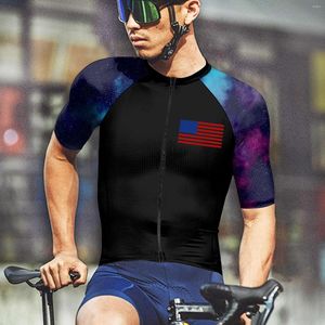 Hommes t-shirts hommes chemise coton hommes grand été loisirs sport cyclisme vêtements mode 3D jour de l'indépendance hommes ajustés