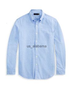 Camisetas para hombres Camisas para hombre Caballo pequeño Blusa bordada Manga larga Color sólido Slim Fit Ropa de negocios Camisa de manga larga 240301