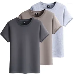 T-shirts pour hommes T-shirt à manches courtes pour hommes coton de haute qualité mode couleur unie décontracté homme t-shirt d'été vêtements 3 pcs/lot TX154
