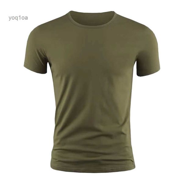 T-shirts pour hommes T-shirt à manches courtes pour hommes Summer Plain Casual Gym Muscle Crew Neck Slim Fit Tops Respirant Running T-shirt Tee