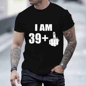 T-shirts masculins T-shirt à manches courtes 40e anniversaire cadeau graphique 2023 Vêtements de rue pour hommes