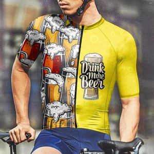 T-shirts hommes hommes chemise d'été courte mâle mode sport vêtements de cyclisme impression 3D Oktoberfest hommes un cool pour