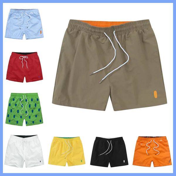 T-shirts pour hommes Shorts pour hommes Designer Summer Swim Ralphs War Horse Broderie Respirant Plage Laurens Polo Court Séchage Rapide Surf Mesh Tissu Court 006