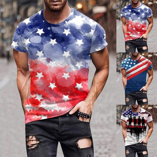 T-shirts pour hommes Mode d'été pour hommes Casual Fixez la chemise d'impression numérique 3D à manches courtes Top Compression Équipement froid