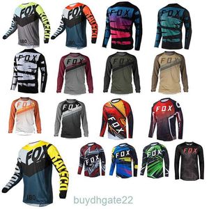 Heren t-shirts heren zomer lange mouwen downhill hpit fox mountain bike fiets jersey ademende sweatshirt 2rwc