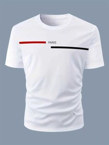 T-shirts masculins pour hommes Summer Set 100 coton T-shirt imprimé de luxe Designer Womens Round Coun plus taille Fashion Casual Top J240426