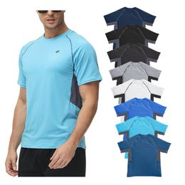 T-shirts pour hommes Hommes d'été Hommes T-shit UPF 50 Rash Guard Maillot de bain à manches courtes UV Protection solaire Plage Pêche Chemises d'entraînement T-shirt de refroidissement en plein air 230607