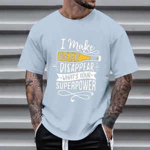 T-shirts pour hommes Mens Summer Oktoberfest Fashion Casual 3D Digital Printing Shirt Long Sleeve Short