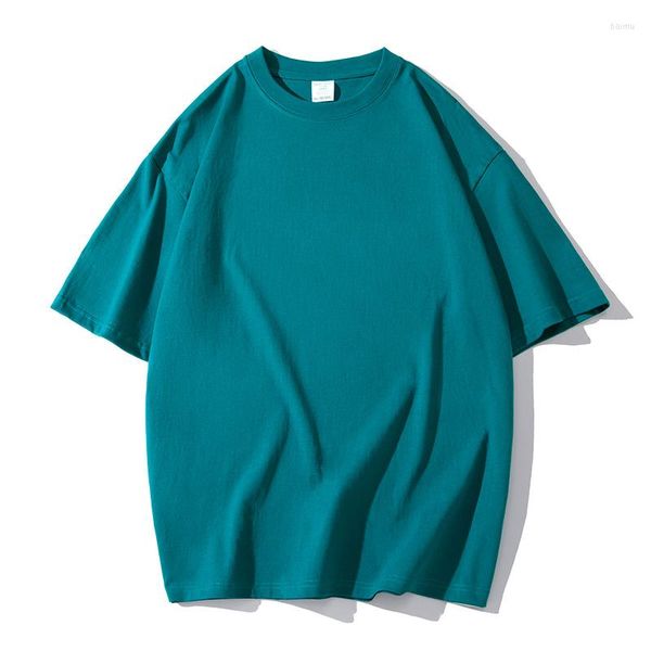 Camisetas para hombre, camiseta ajustada de manga corta con cuello redondo de Color sólido de verano para hombre, camiseta fina de fondo, sudadera sencilla de estilo coreano