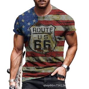 Heren t shirts heren t-shirt 2023 zomer persoonlijkheid 3D digitaal printen comfortabele korte mouw o nek all-match trendy casual casual