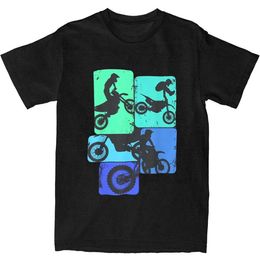Camisetas para hombres Camiseta para hombres Camiseta sucia Camiseta de camiseta Fashion Fold Motorcycle Off Road Enduro Summer Camiseta de algodón retro de algodón suelto de cumpleaños Giftl2405