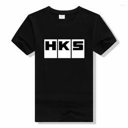 Camisetas para hombre Camiseta para hombre Tamaño europeo TOPS Limited HKS Power And Sportser Performance Turbo Logo Camiseta unisex