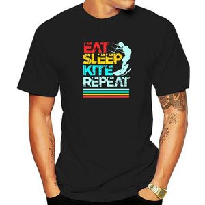 Heren t-shirts heren t-shirt vlieger surfer kite bord hanger glider cadeau (18) dames t-shirts j240419