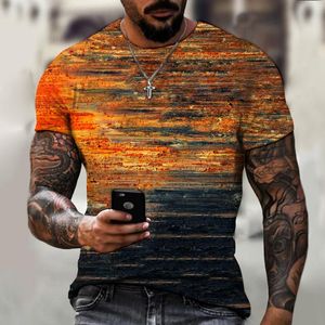 T-shirts masculins T-shirt pour hommes surdimensionnés vintage à manches courtes à manches d'été Fashion HARUKU LETTRES ETHNIQUES IMPRESS