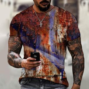 Camisetas para hombres Camiseta para hombre de gran tamaño Vintage de manga corta Camisetas de verano Moda Harajuku Letras étnicas Imprimir Camisetas Hombres Calle