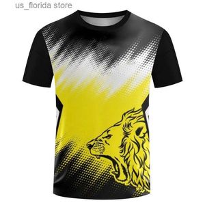 T-shirts voor heren Heren T-shirt Kort Slve Sports T 3D-printen Aanpasbare teamnaam Kleding Sneldrogend Mode O-hals Oversized tops Y240314