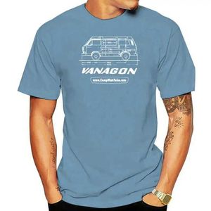 T-shirts masculins T-shirt pour hommes Vanagon Dessin technique T3 Vanagon Westfalia T-shirt imprimé J240419