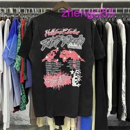 T-shirts masculins T-shirts masculins 2023 HELLSTAR Shirt à manches courtes Tee Men Femmes de haute qualité Streetwear Hip Hop Fashion T-shirt Hell Star Helstar 1937