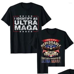 T-shirts pour hommes T-shirts pour hommes Je m'identifie comme Tra Maga Shirt Support Great King 2024 T-shirt ont maintenant été promus à Tra-Maga Tee Polit Dhx43