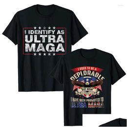 Camisetas para hombres Camisetas para hombres Identifico como camiseta Tra Maga Soporte Gran Rey 2024 Camiseta Ahora han sido ascendidos a Tra-Maga Tee Polit Dhgt3