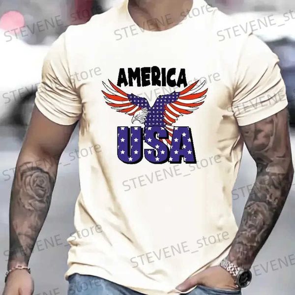 T-shirts pour hommes T-shirts pour hommes T-shirt U.S. Pencil T-shirt pour hommes Manches courtes Manches courtes de T-shirt Type animal 3D T-shirt d'été Vêtements pour hommes T240325