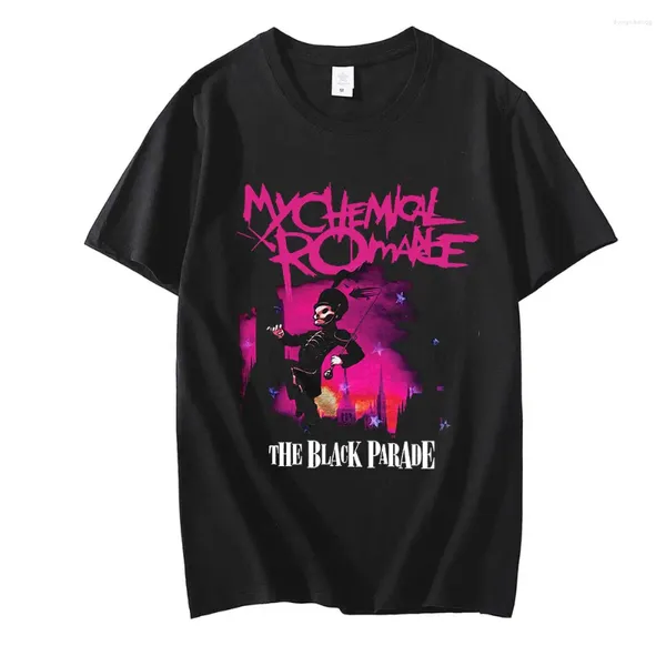 T-shirts pour hommes T-shirt pour hommes My Romance The Black Parade T-shirts Punk Band hommes femmes été à manches courtes T-shirt unisexe hauts