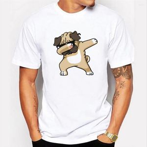 Hommes t-shirts hommes T-shirt été chien imprimer drôle T-shirt col rond manches courtes t-shirts décontractés sports de plein air Style haut mignon