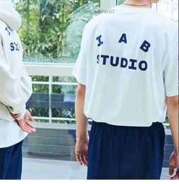 Heren T-shirts Heren T-shirts zomer IAB Studio Letter Print Koreaans katoen Los Veelzijdig mannelijk koppel Ronde hals Heren T-shirt met korte mouwen Top Heren Streetwear Z230706