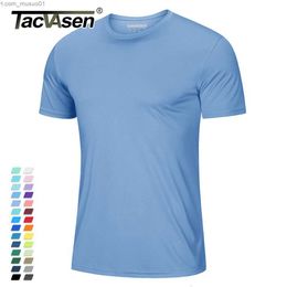 T-shirts heren heren t-shirts tacvasen upf 50 zachte zomer t-shirts antiuv huid zonbescherming prestaties shirts gym sport casual vissen tee tops l2402