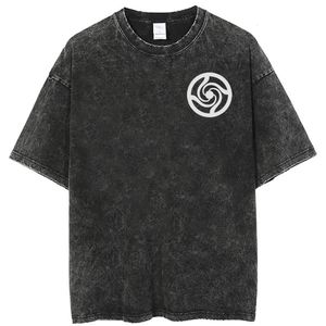 T-shirts pour hommes T-shirts pour hommes Vintage Washed Hommes T-shirt Anime Jujutsu Kaisen T-shirts 100% coton Summer Casual Loose Tees Unisexe Harajuku Streetwear Tops 230403 5PGV