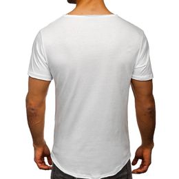 Heren t-shirts heren valentijnen geschenken voor hem mannelijke lente en zomer retro business casual reizen multi knoppen v nek solide kleur t snel se