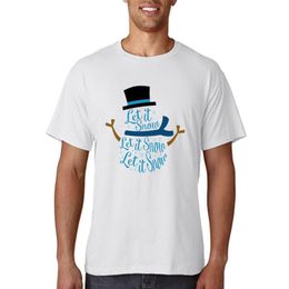 T-shirts masculins Joyeux Noël Cartoon Imprimez des vêtements de fête des vacances Snowman des années 90 Femme Graphique Femme Top Tshirt