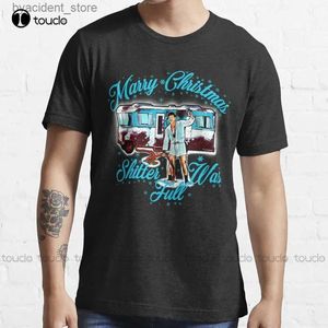 Heren T-shirts Merry Christmas Shitter Was Full Vintage kerstvakantie Clark Griswold T-shirt heren shirts mode aangepaste volwassen tiener unisex L240304