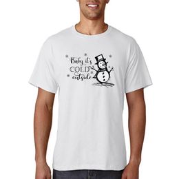T-shirts pour hommes Joyeux Noël T-shirts pour femmes Imprimer Happy Year Vêtements de vacances Bonhomme de neige des années 90 Mignon Lady Tops Femme T-shirt Graphique T-ShirtMen '