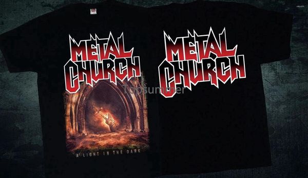 T-shirts pour hommes Metal Church A Light In The Dark Chemise de groupe américain