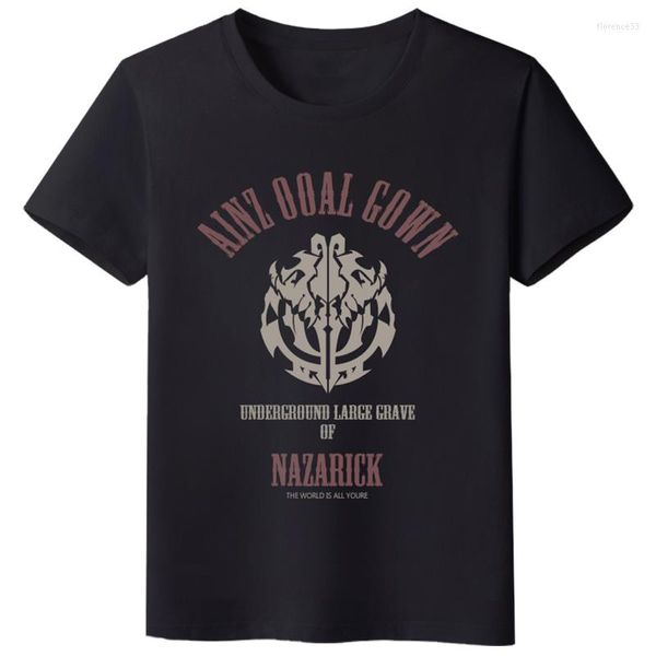 Camisetas de hombre MGFHOME Anime JK Overlord Skull Ainz Ooal vestido Cosplay camisa NAZARICK camiseta Tops camiseta de manga corta mujeres hombres Casual