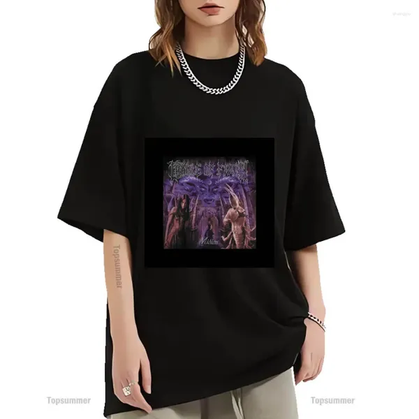 T-shirts pour hommes Chemise Midian Cradle Of Filth Tour T-shirt Adolescents Lâche Streetwear Noir