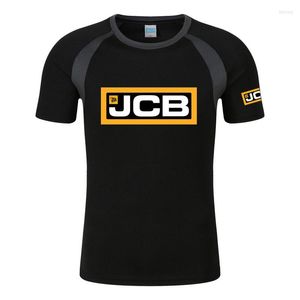 T-shirts pour hommes Midnight Star Excavator Jcb Printing Fashion 2023 Summer Short Sleeves Quick Dry Slim All-Match Casual T-Shirt Tops