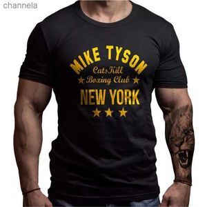 Camisetas de hombre Camiseta de diseño personalizado de Mike Tyson Boxing. Camiseta de manga corta con cuello redondo de algodón de verano para hombre, nueva talla S-3XL