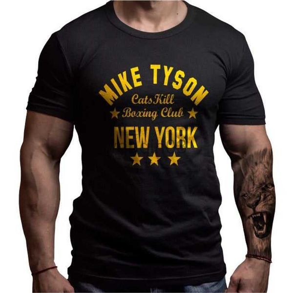 Camisetas de hombre Camiseta de diseño personalizado de Mike Tyson Boxing. Camiseta de manga corta con cuello redondo de algodón de verano para hombre, nueva talla S-3XL J230602