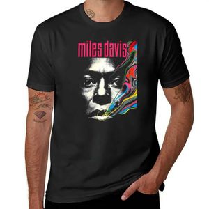 T-shirts masculins Miles Vintage Davis Concert rétro T-shirt Summer Top Summer T-shirt Honweight Mens Graphicl2405