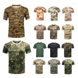 T-shirts pour hommes chemises de camouflage militaire pour hommes 3d imprimement jungle désert soldat russe t-shirts surdimensionnés