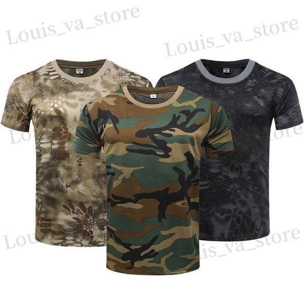 T-shirts masculins T-shirt de camouflage militaire pour hommes Vêtements 3D Print Jungle Desert Soldat russe T-shirts surdimensionnés Veterans Vétérans mâle TS T240419