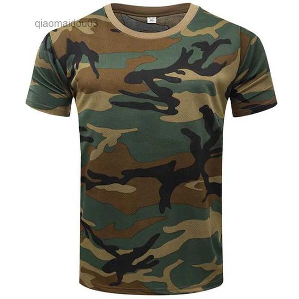 T-shirts masculins T-shirt de camouflage militaire pour hommes 3D Impression de la jungle désert t-shirts russe T-shirts surdimensionnés