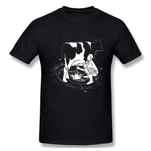 T-shirts pour hommes Milky Way Cow Dairy Design Farmer Galaxy Graphic Milking Tshirt Homme T-shirt Chemises T-shirt Woman258c