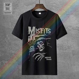 Camisetas de hombre Misfits Americ An Psycho Punk Rock Band Danzig Sa Mhain Camiseta Tallas S a 7Xl J230602