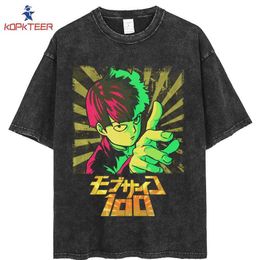 T-shirts pour hommes Mob Psycho 100 T-shirts pour hommes Anime Manga Loisirs T-shirts à manches courtes col rond T-shirts Coton Nouvelle Arrivée Vêtements G230309