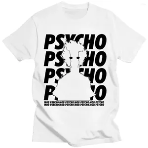 Camisetas para hombre Mob Psycho 100, camisetas de Anime Kageyama Shigeo, ropa informal con impresión, moda informal, camisa de gran tamaño de algodón puro, camisetas para hombres y mujeres